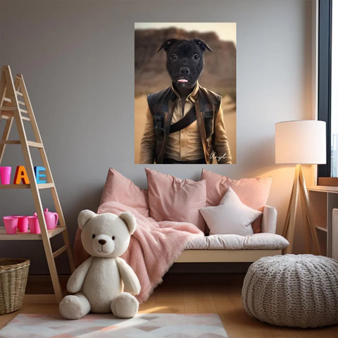 Tableau Animaux Portrait Personnalisé Han Solo