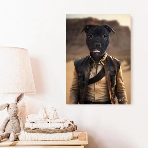 Tableau Animaux Portrait Personnalisé Han Solo
