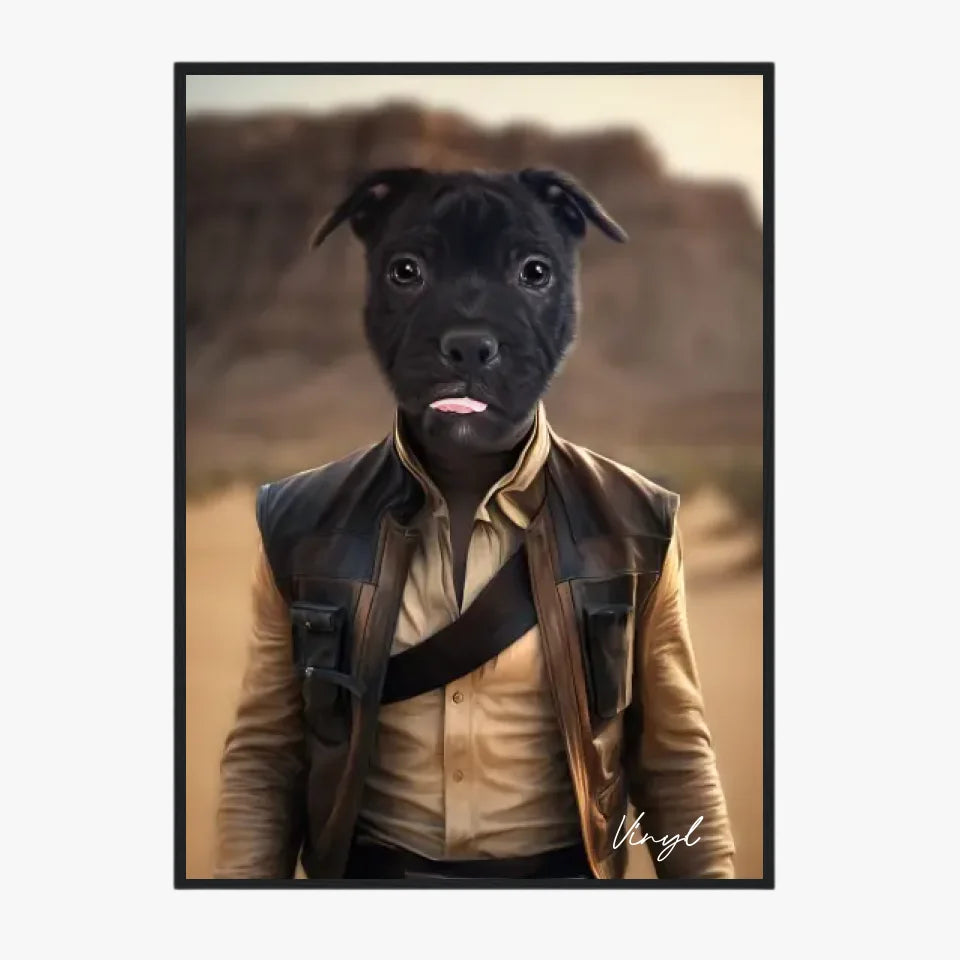 Tableau Animaux Portrait Personnalisé Han Solo