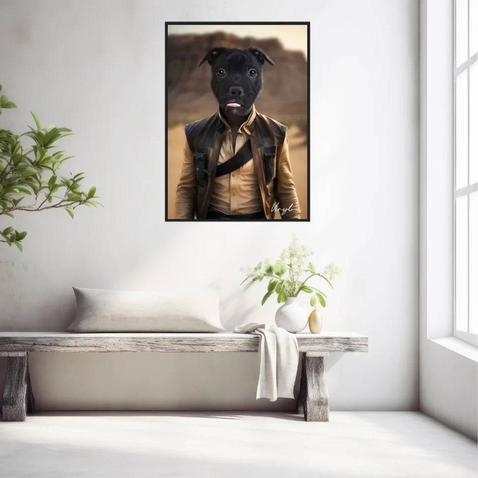 Tableau Animaux Portrait Personnalisé Han Solo