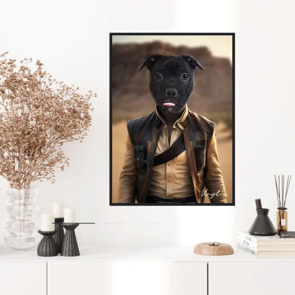 Tableau Animaux Portrait Personnalisé Han Solo