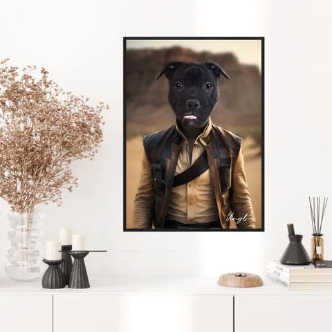 Tableau Animaux Portrait Personnalisé Han Solo