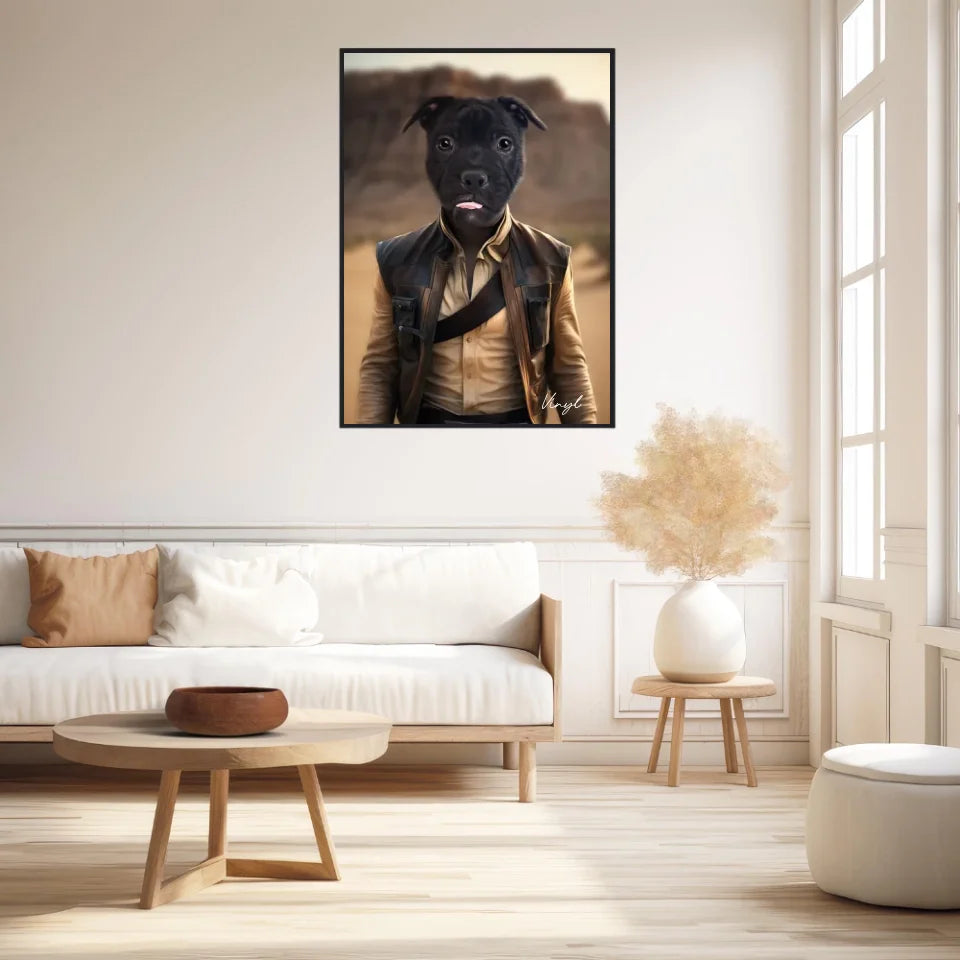 Tableau Animaux Portrait Personnalisé Han Solo