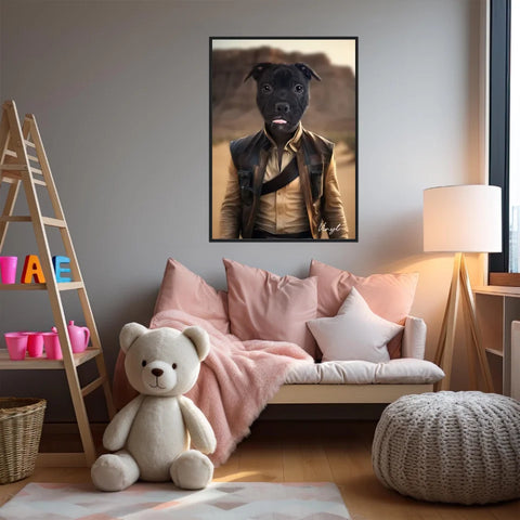 Tableau Animaux Portrait Personnalisé Han Solo