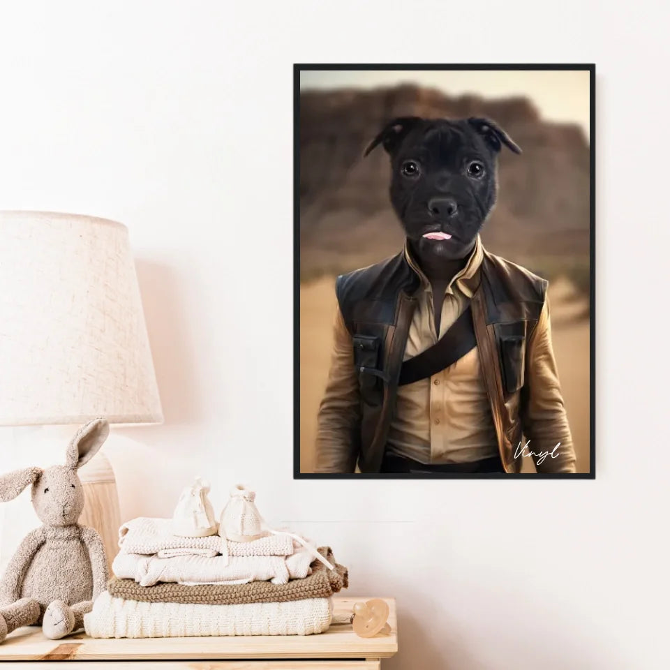 Tableau Animaux Portrait Personnalisé Han Solo