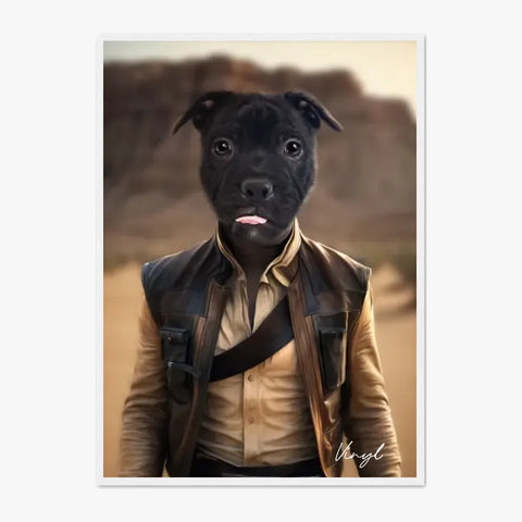 Tableau Animaux Portrait Personnalisé Han Solo