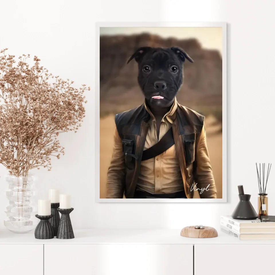 Tableau Animaux Portrait Personnalisé Han Solo