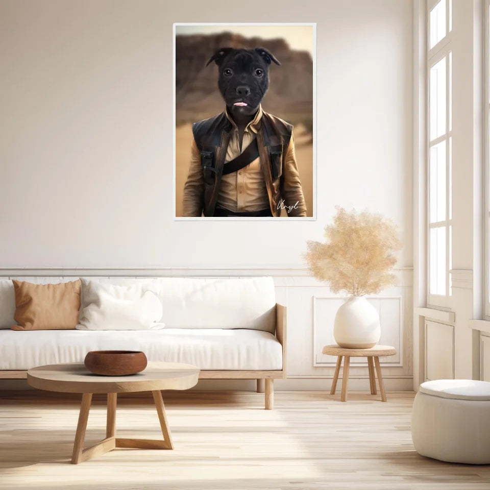 Tableau Animaux Portrait Personnalisé Han Solo