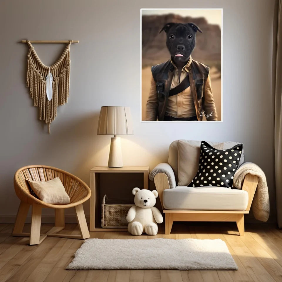 Tableau Animaux Portrait Personnalisé Han Solo