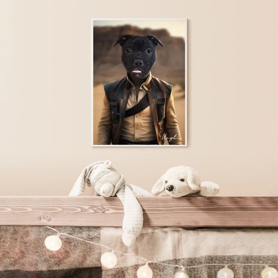 Tableau Animaux Portrait Personnalisé Han Solo