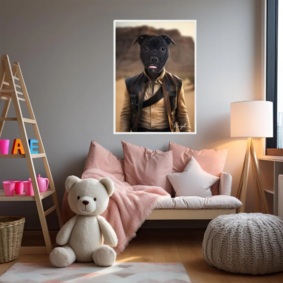 Tableau Animaux Portrait Personnalisé Han Solo
