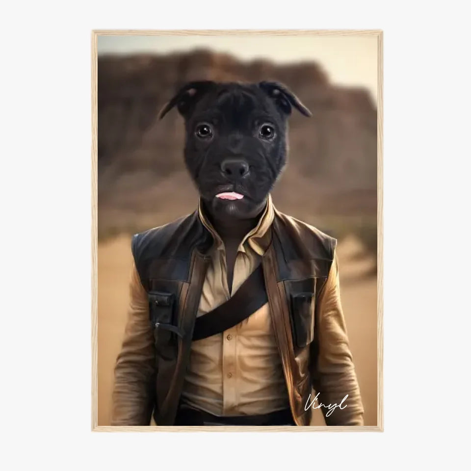Tableau Animaux Portrait Personnalisé Han Solo