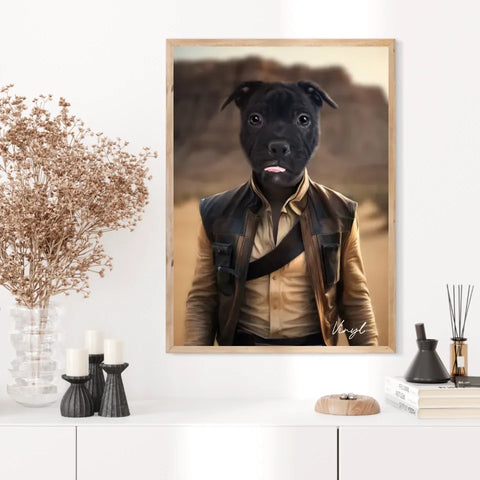 Tableau Animaux Portrait Personnalisé Han Solo