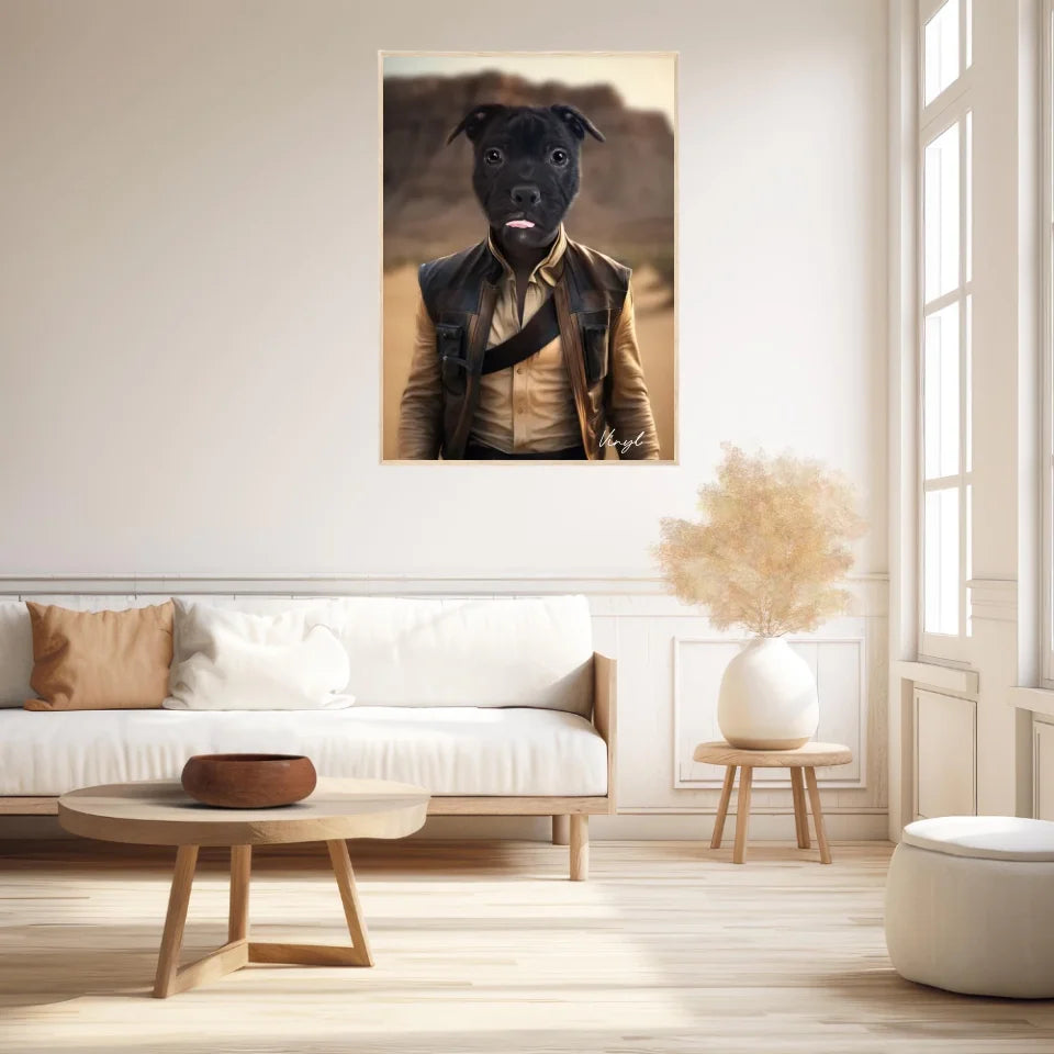 Tableau Animaux Portrait Personnalisé Han Solo