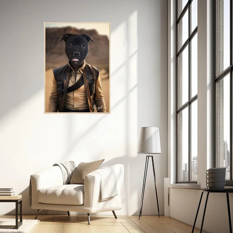 Tableau Animaux Portrait Personnalisé Han Solo