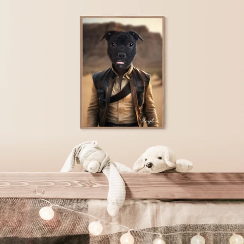 Tableau Animaux Portrait Personnalisé Han Solo