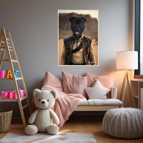 Tableau Animaux Portrait Personnalisé Han Solo