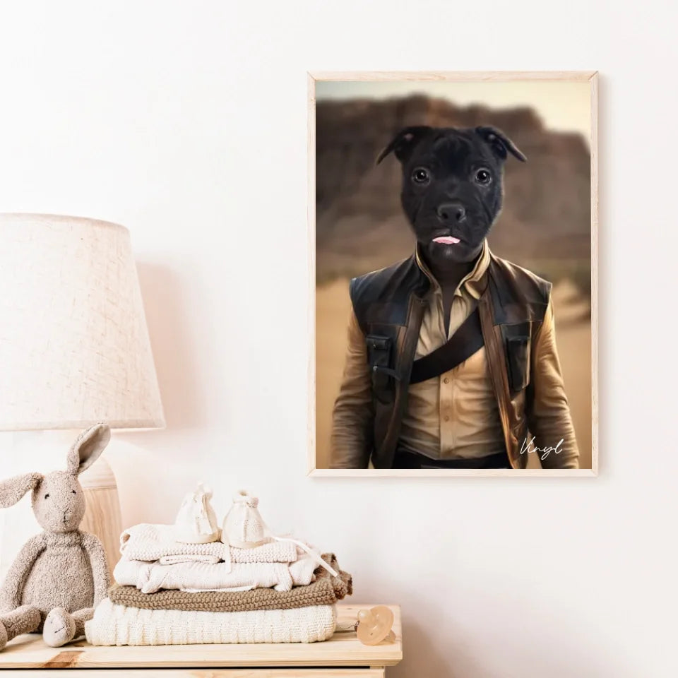 Tableau Animaux Portrait Personnalisé Han Solo