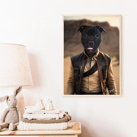 Tableau Animaux Portrait Personnalisé Han Solo