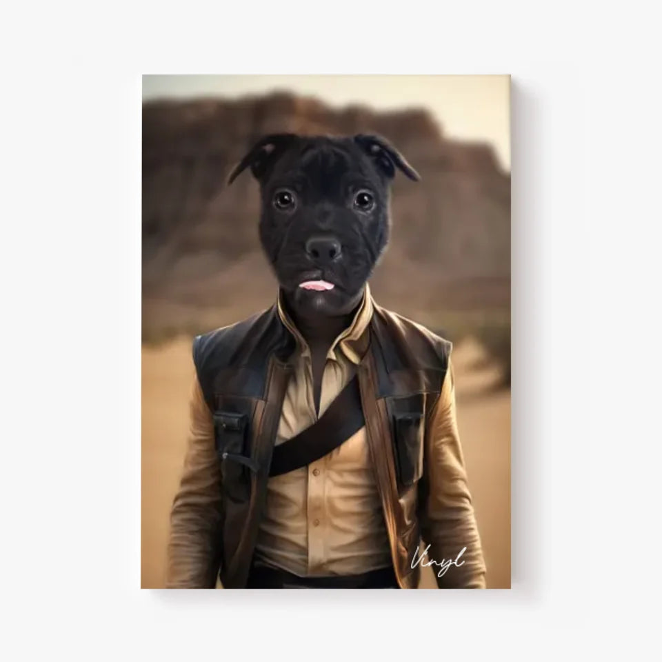 Tableau Animaux Portrait Personnalisé Han Solo