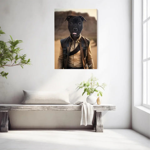 Tableau Animaux Portrait Personnalisé Han Solo