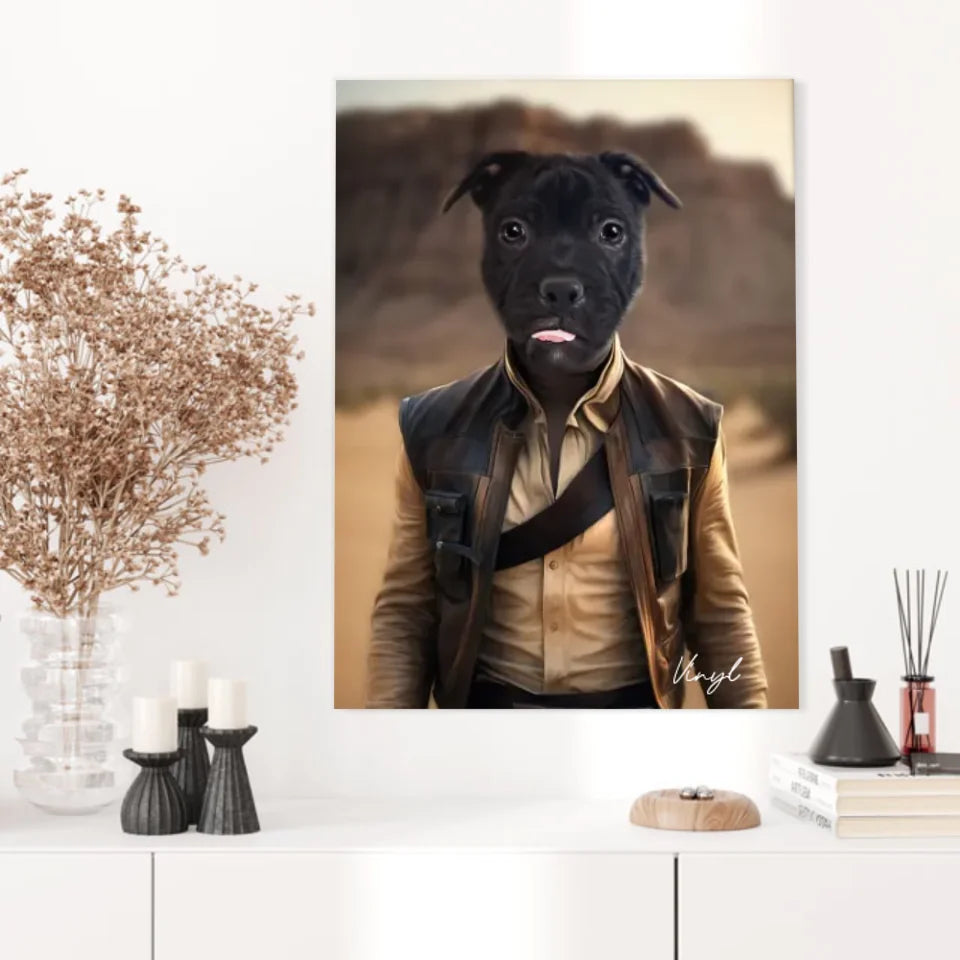 Tableau Animaux Portrait Personnalisé Han Solo