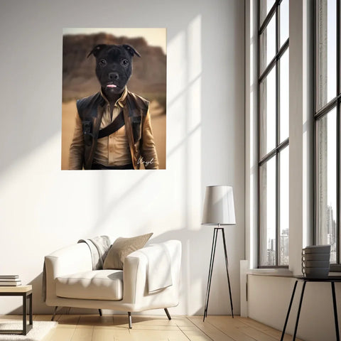 Tableau Animaux Portrait Personnalisé Han Solo