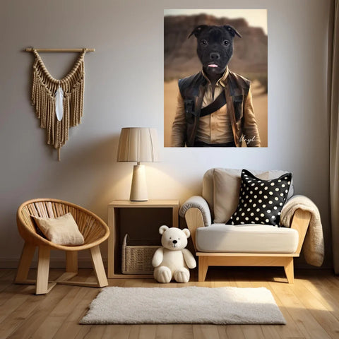 Tableau Animaux Portrait Personnalisé Han Solo