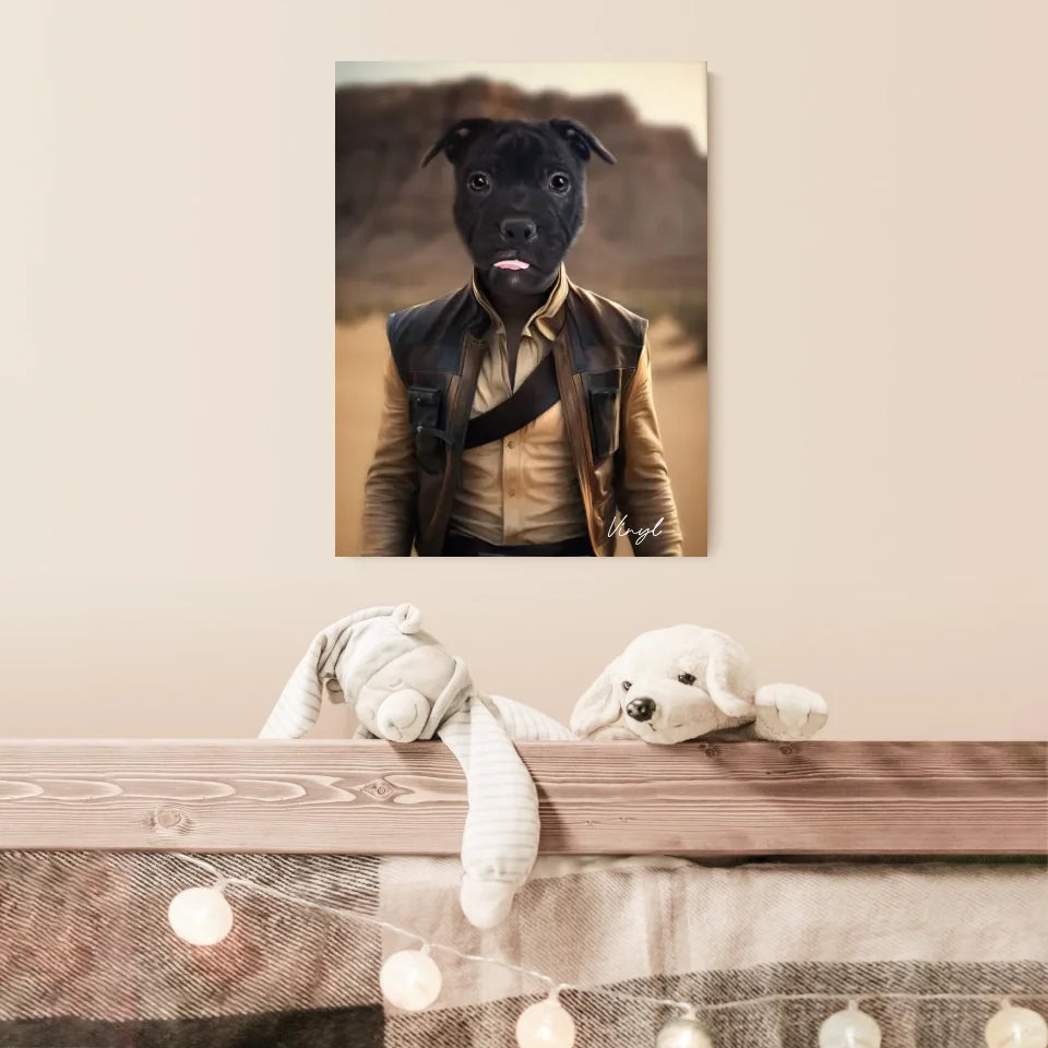 Tableau Animaux Portrait Personnalisé Han Solo