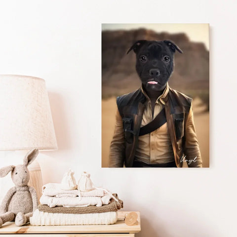 Tableau Animaux Portrait Personnalisé Han Solo