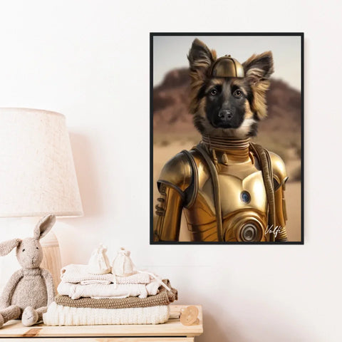 Tableau Animaux Portrait Personnalisé C-3PO