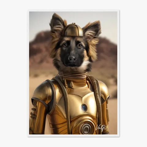 Tableau Animaux Portrait Personnalisé C-3PO