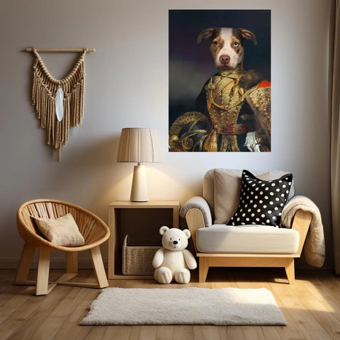 Tableau Animaux Portrait Personnalisé Renaissance Farquharson of Eastbury Dorset, 7th Hussars
