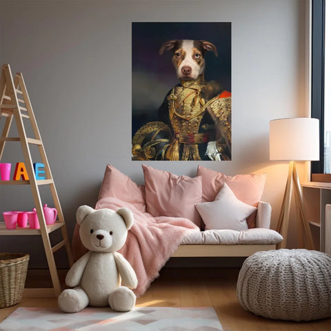 Tableau Animaux Portrait Personnalisé Renaissance Farquharson of Eastbury Dorset, 7th Hussars