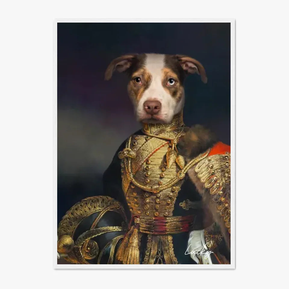 Tableau Animaux Portrait Personnalisé Renaissance Farquharson of Eastbury Dorset, 7th Hussars
