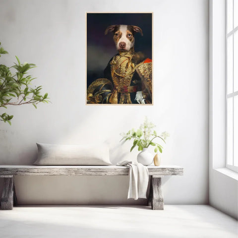 Tableau Animaux Portrait Personnalisé Renaissance Farquharson of Eastbury Dorset, 7th Hussars