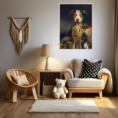 Tableau Animaux Portrait Personnalisé Renaissance Farquharson of Eastbury Dorset, 7th Hussars