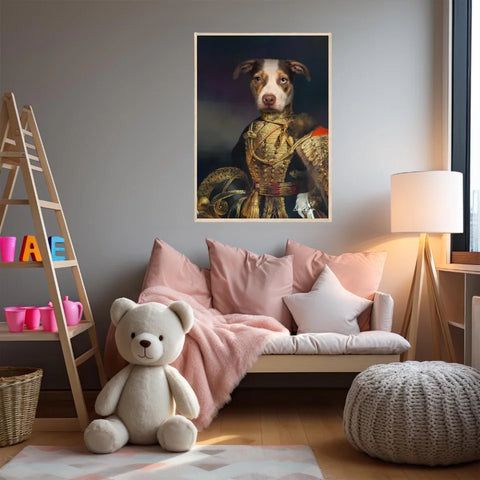 Tableau Animaux Portrait Personnalisé Renaissance Farquharson of Eastbury Dorset, 7th Hussars