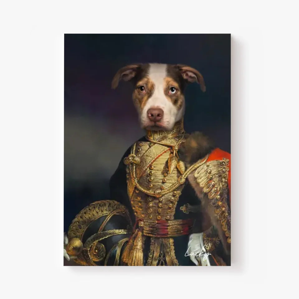 Tableau Animaux Portrait Personnalisé Renaissance Farquharson of Eastbury Dorset, 7th Hussars