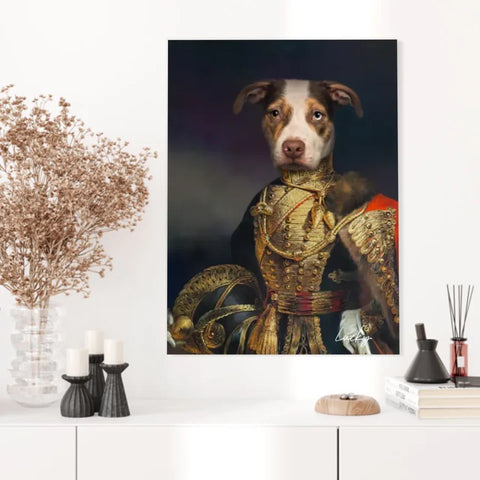 Tableau Animaux Portrait Personnalisé Renaissance Farquharson of Eastbury Dorset, 7th Hussars