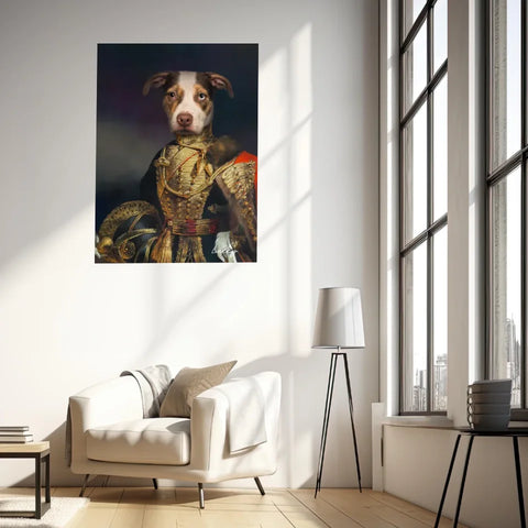 Tableau Animaux Portrait Personnalisé Renaissance Farquharson of Eastbury Dorset, 7th Hussars