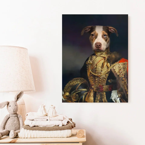 Tableau Animaux Portrait Personnalisé Renaissance Farquharson of Eastbury Dorset, 7th Hussars