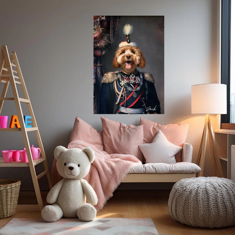 Tableau Animaux Portrait Personnalisé Renaissance Alexandre de Battenberg Prince de Bulgarie