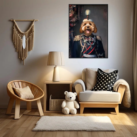 Tableau Animaux Portrait Personnalisé Renaissance Alexandre de Battenberg Prince de Bulgarie