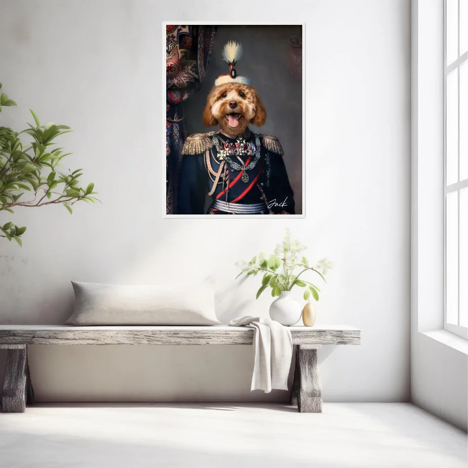 Tableau Animaux Portrait Personnalisé Renaissance Alexandre de Battenberg Prince de Bulgarie