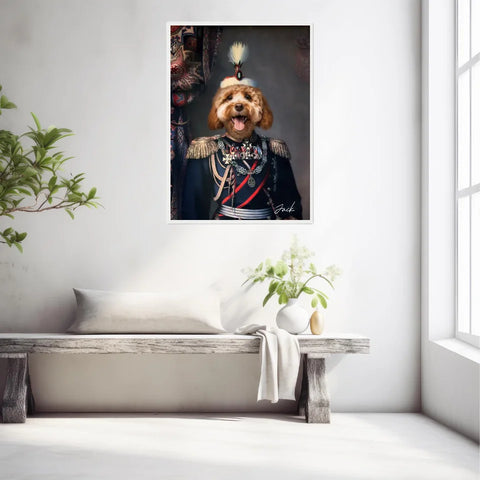 Tableau Animaux Portrait Personnalisé Renaissance Alexandre de Battenberg Prince de Bulgarie
