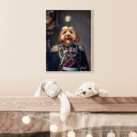 Tableau Animaux Portrait Personnalisé Renaissance Alexandre de Battenberg Prince de Bulgarie