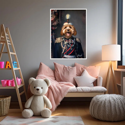 Tableau Animaux Portrait Personnalisé Renaissance Alexandre de Battenberg Prince de Bulgarie