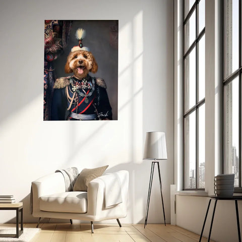 Tableau Animaux Portrait Personnalisé Renaissance Alexandre de Battenberg Prince de Bulgarie