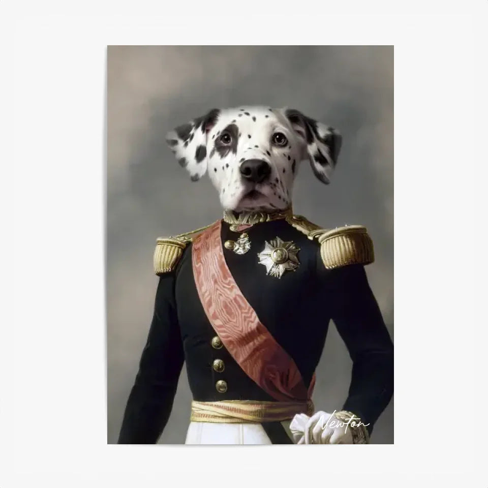 Tableau Animaux Portrait Personnalisé Renaissance Louis Philippe d'Orléans Duc d'Aumale
